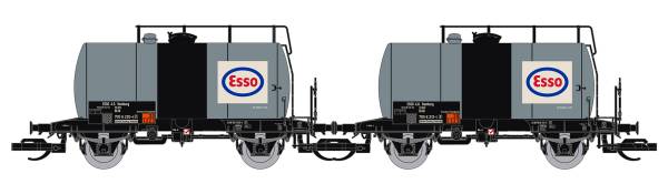 Saxonia 120292 - 2er Set Kesselwagen Deutz, "ESSO",DB